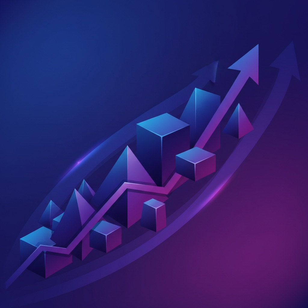 Finanzielle Wachstumsgrafik